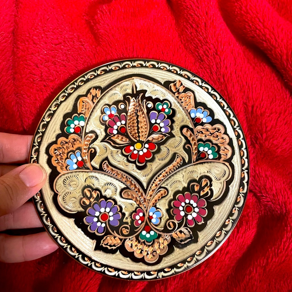 Antique plate.